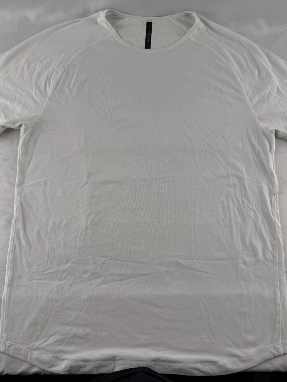 Jack Hill Men White Short Sleeve Crew Neck T-Shirt Size L Casual Tee Top